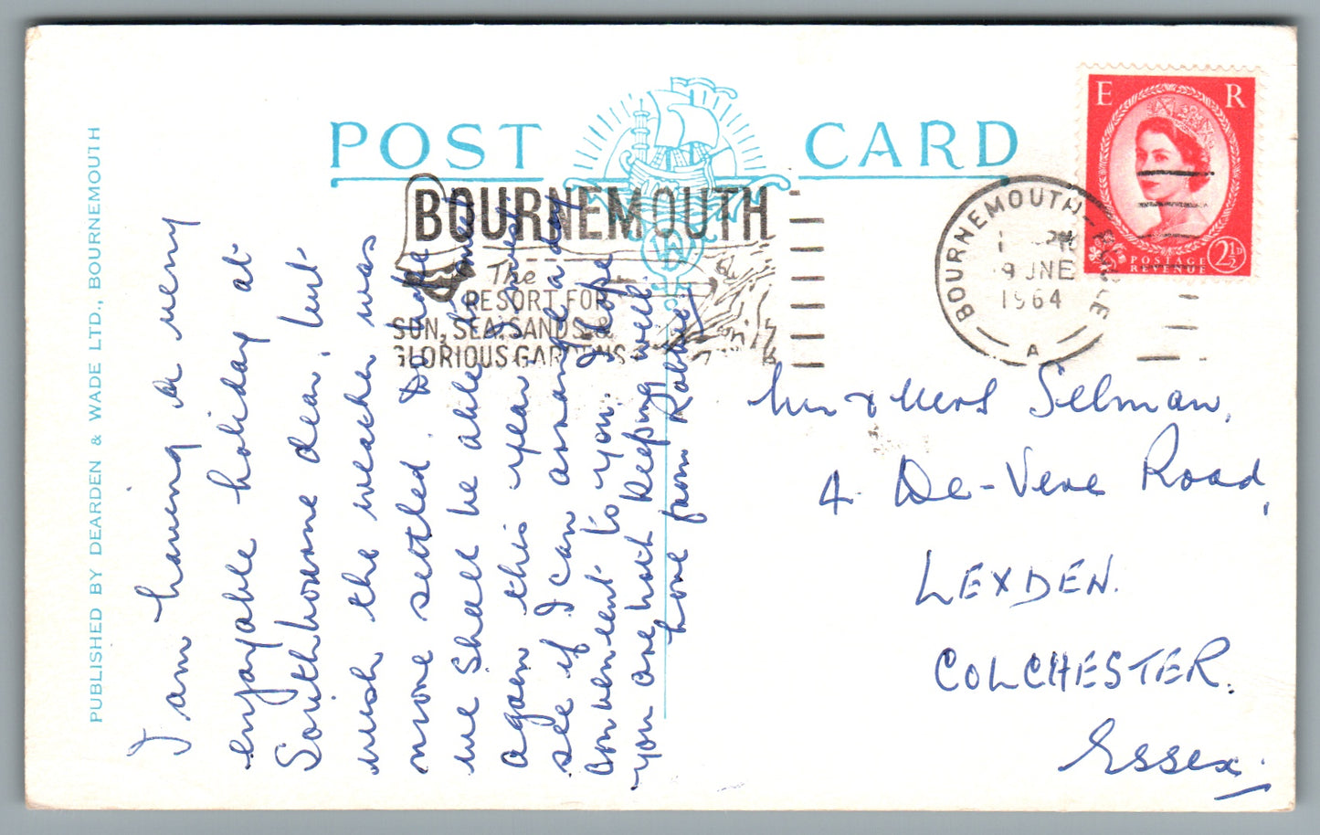 Swanage The Esplanade, Dorset Postcard #0853