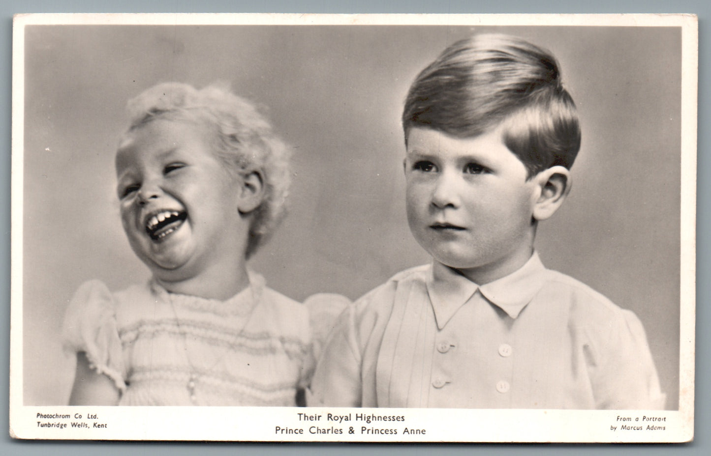 Their Royal Highnesses Prince Charles & Princess Anne Non-Topographical Postcard