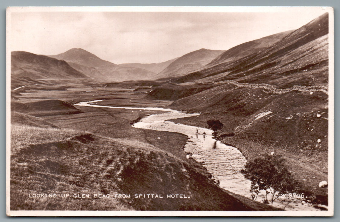 This is a Vintage Topographical Postcard showing Glen Beag Scotland
