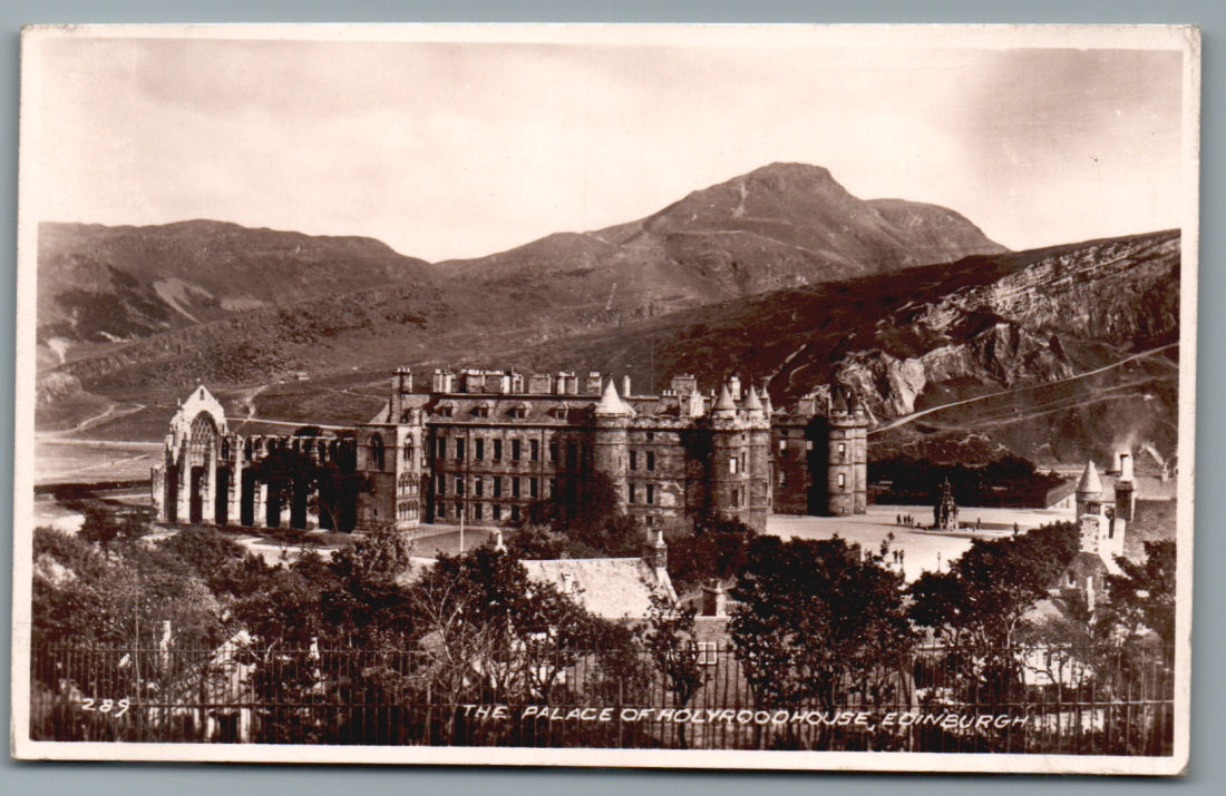 This is a Vintage Topographical Postcard showing Edinburgh Holyrood House Scotland