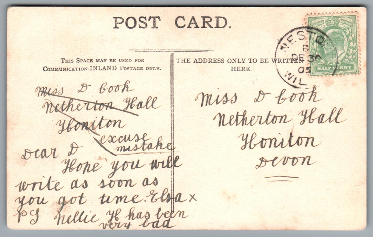 Corsham Sunset At Weavern, Wiltshire Postcard #C232