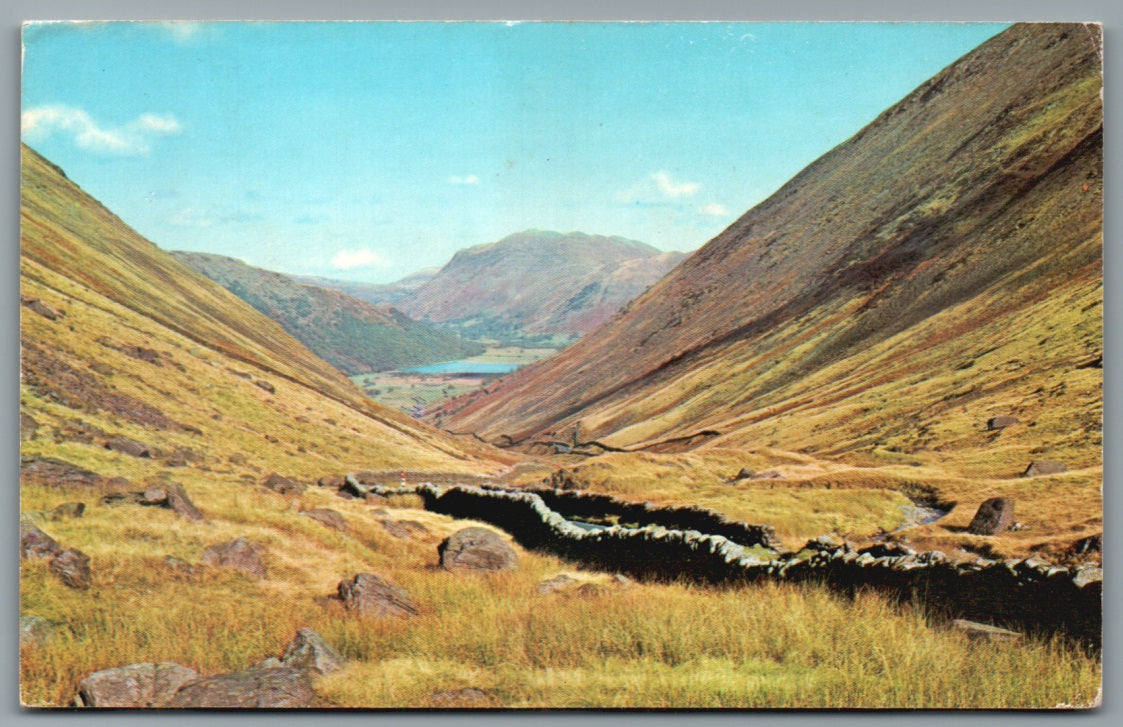 This is a Kirkstone Pass Cumbria Vintage Topographical Postcard