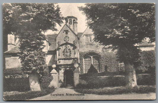 Corsham Almshouses, Wiltshire Vintage Topographical Postcard