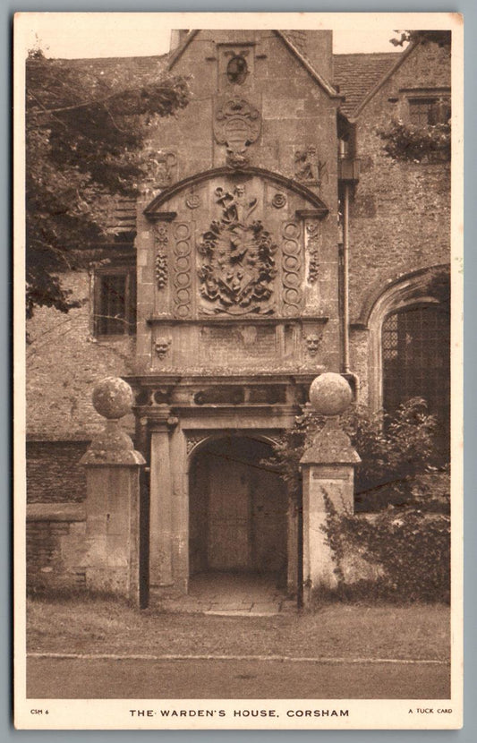 Corsham Almshouses Wardens House, Wiltshire Vintage Topographical Postcard