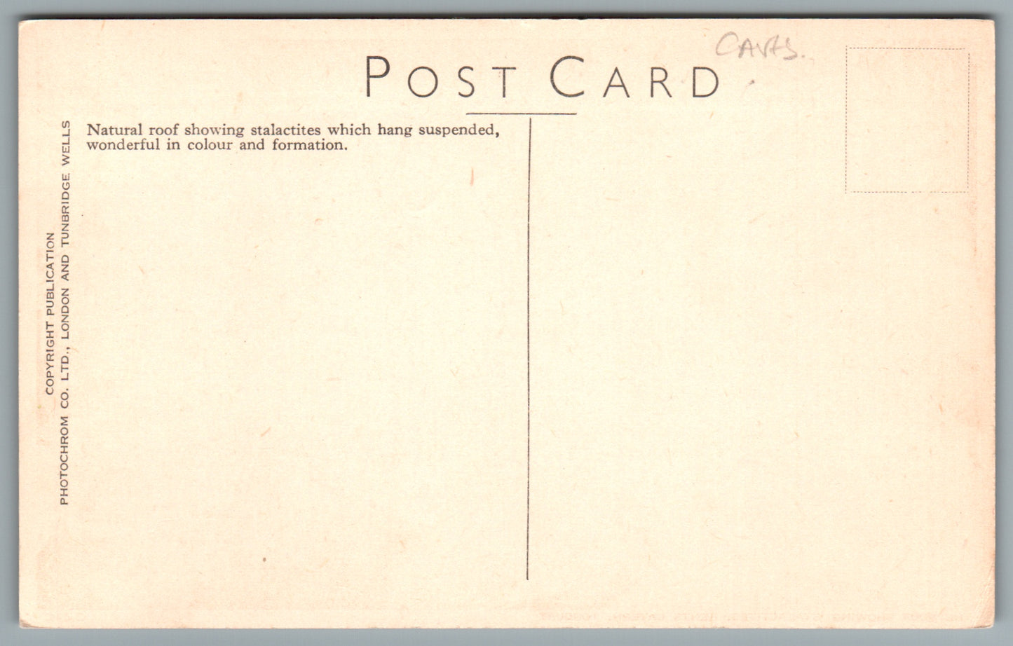 Torquay Kents Cavern Devon Postcard #0010-7