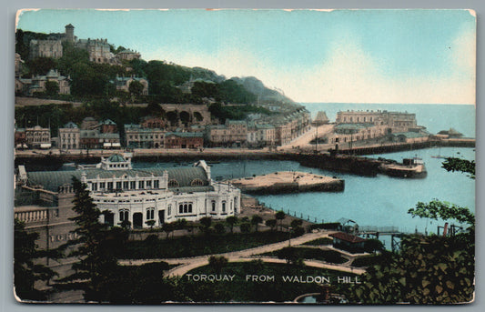 Torquay Looking From Waldon Hill Devon Postcard