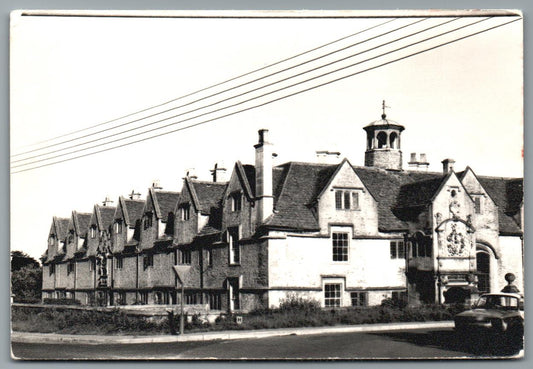 Corsham Almshouses, Wiltshire RPPC Postcard