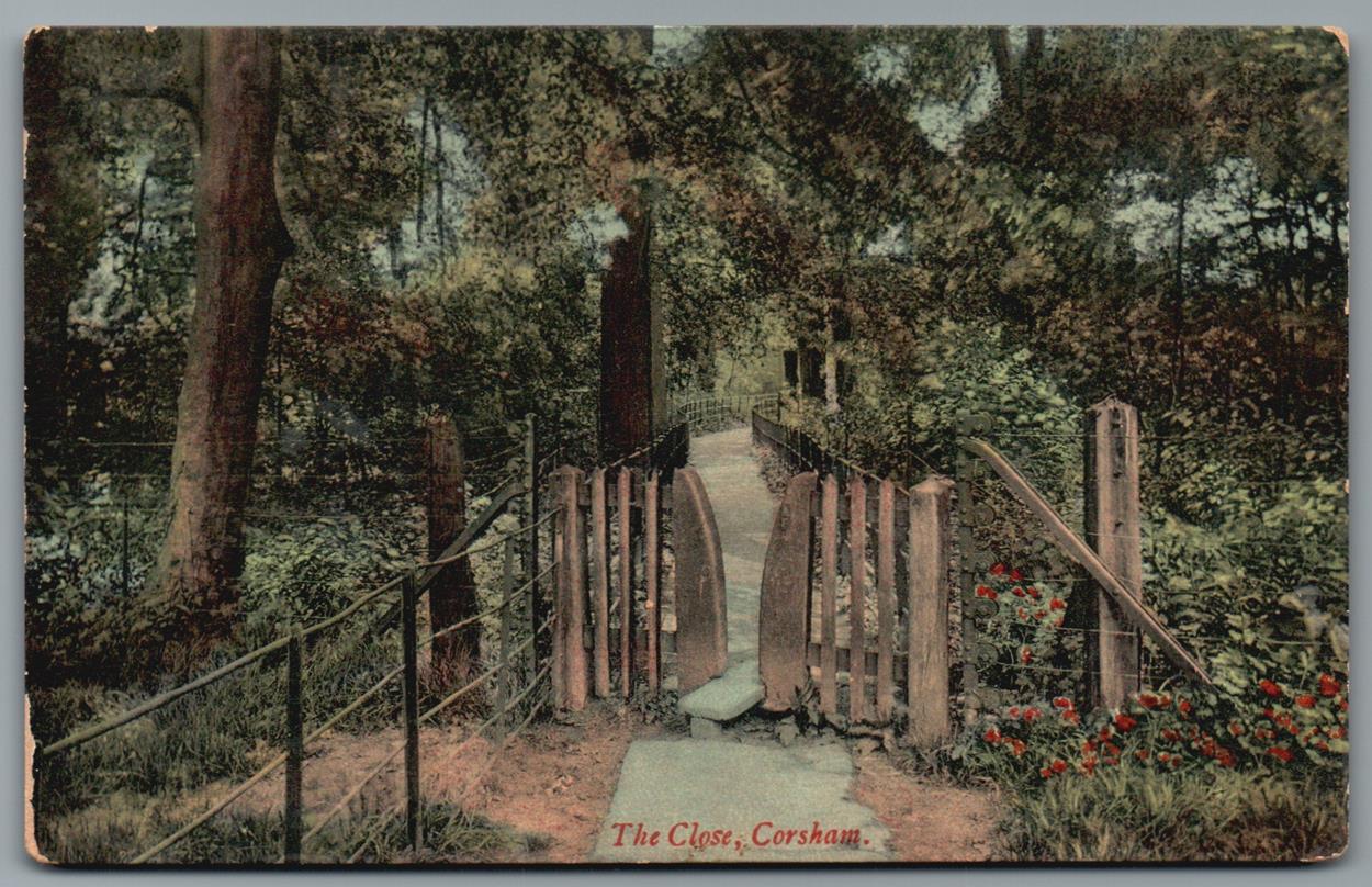 Corsham The Close, Wiltshire Vintage Topographical Postcard