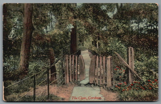 Corsham The Close, Wiltshire Vintage Topographical Postcard