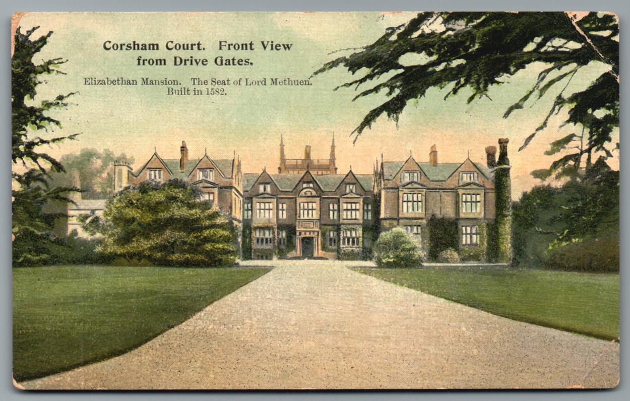 Corsham Court, Wiltshire Vintage Topographical Postcard