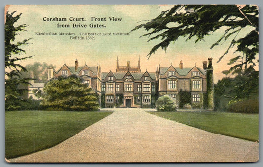 Corsham Court, Wiltshire Vintage Topographical Postcard