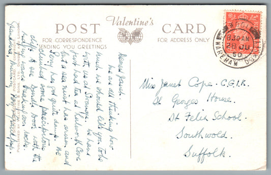 Swanage Old Mill Pond, Dorset Postcard #0843