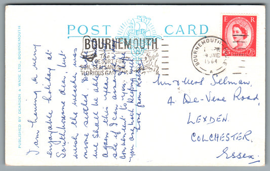 Swanage The Esplanade, Dorset Postcard #0853