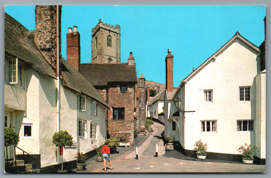 Minehead Church Town Somerset Vintage Topographical Postcard