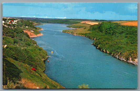 Newquay Harbour Arial View Cornwall Vintage Topographical Postcard