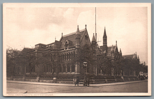 This is a Vintage Topographical Postcard showing Nottingham University, Nottinghamshire