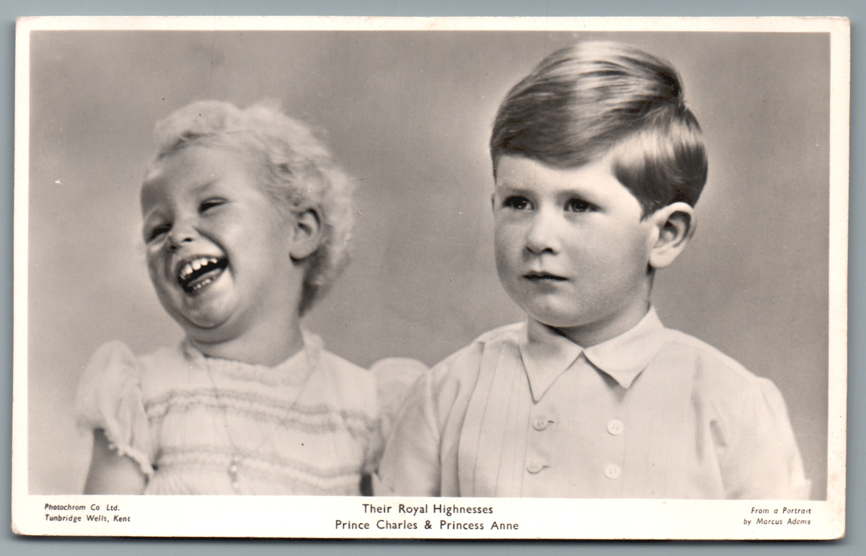 Their Royal Highnesses Prince Charles & Princess Anne Non-Topographical Postcard
