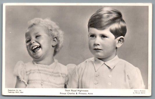 Their Royal Highnesses Prince Charles & Princess Anne Non-Topographical Postcard