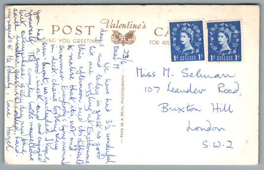 Alfriston Church Sussex Postcard RPPC #1558