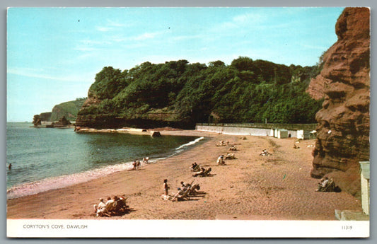 This is a Vintage Topographical RPPC Postcard showing Dawlish Coryton's Cove Devon
