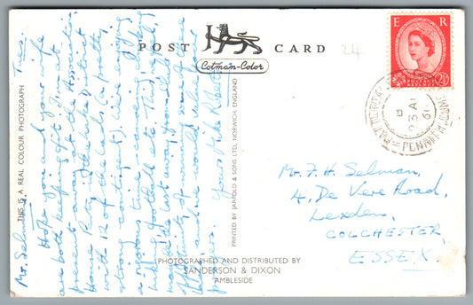Crummock Water Cumbria RPPC Postcard #1670