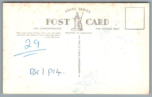 Minehead Old Cottages & Quay Town Somerset Postcard #1678