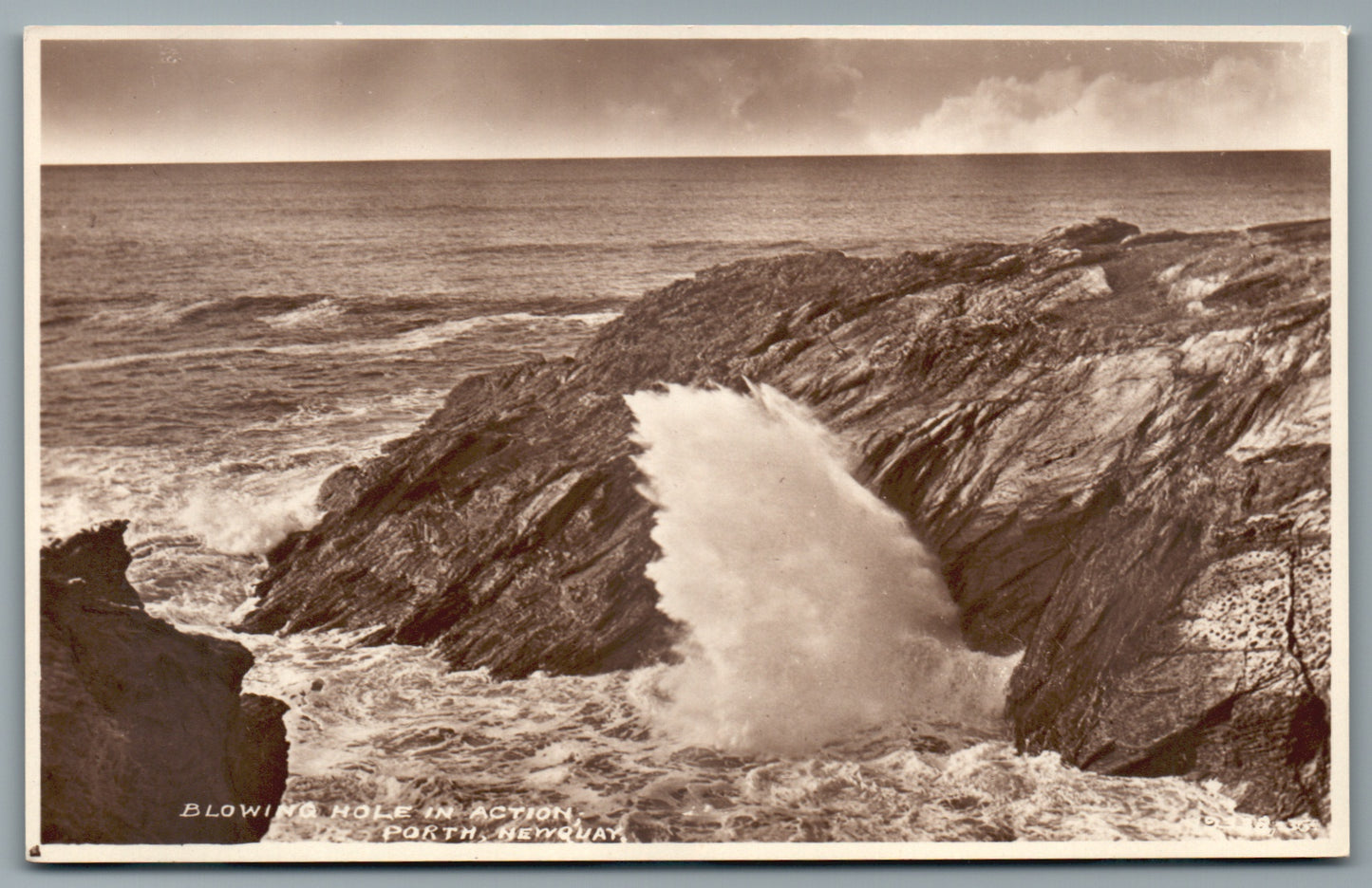 This is a Vintage Topographical Postcard showing Newquay Cornwall RPPC