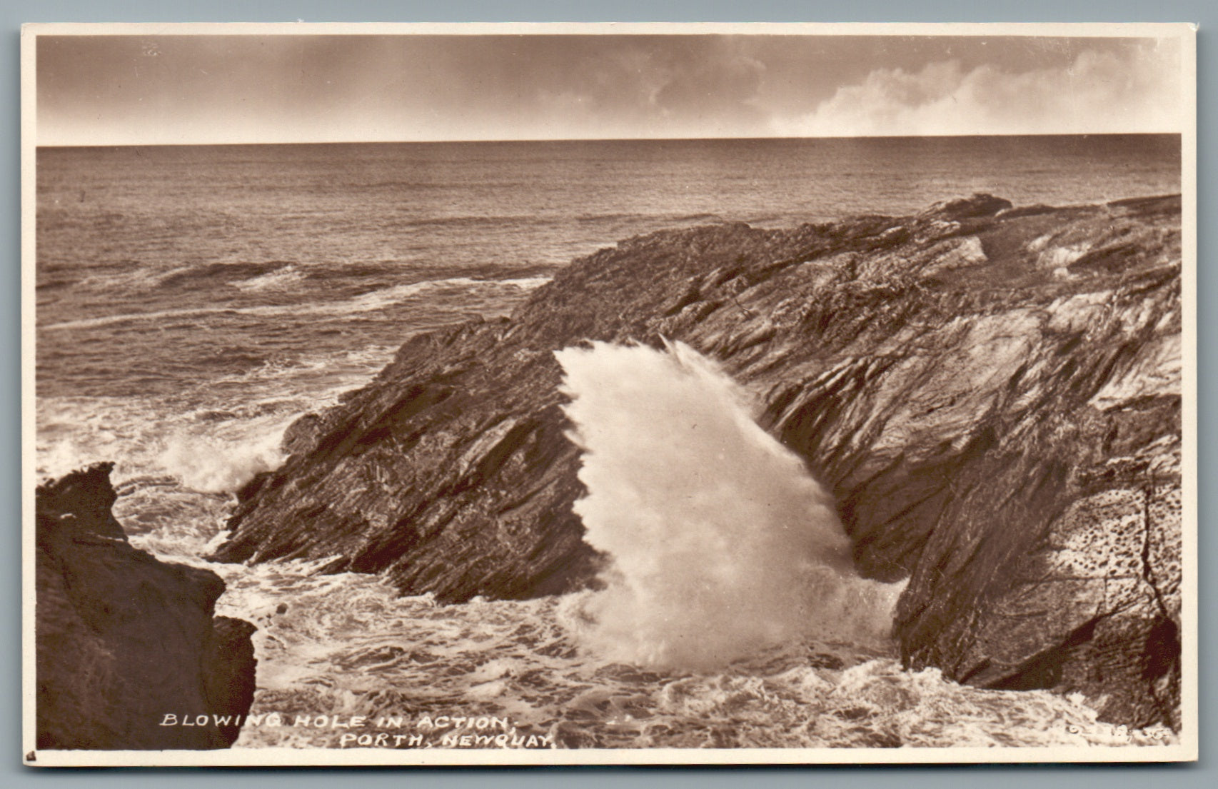 This is a Vintage Topographical Postcard showing Newquay Cornwall RPPC
