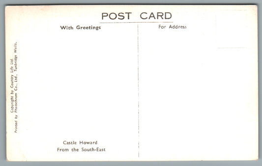 Castle Howard Henderskelfe Yorkshire Postcard #1858
