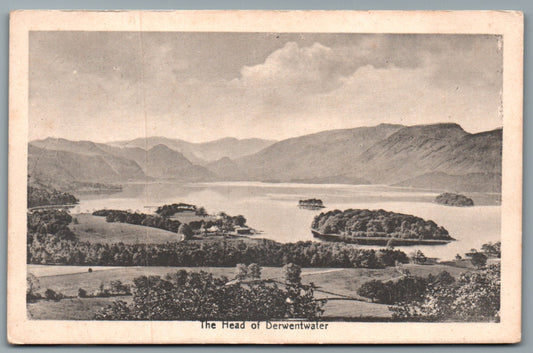 This is a Vintage Topographical Postcard showing The Head Of Derwentwater Keswick Cumbria