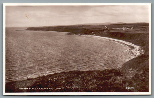 This is a Vintage Topographical Postcard showing Fort William Monreith Bay Scotland
