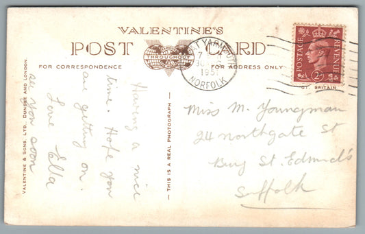 Great Yarmouth Marina & Central Promenade Norfolk RPPC Postcard #2223