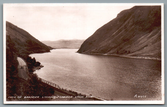 This is a Loch Awe Scotland RPPC Vintage Topographical Postcard