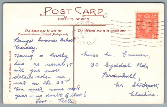 Bangor Cathedral Wales Postcard #2295