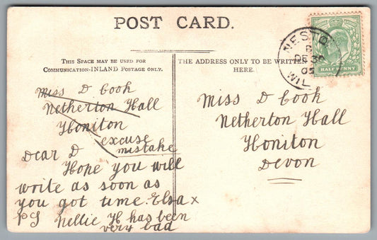 Corsham Sunset At Weavern, Wiltshire Postcard #C232