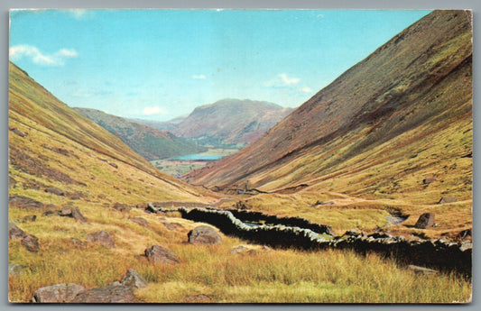This is a Kirkstone Pass Cumbria Vintage Topographical Postcard