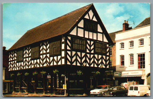 This is a Ledbury The Market House Herefordshire Vintage Topographical Postcard