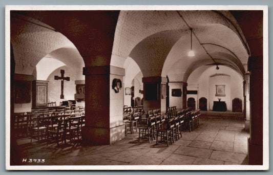 This is a St Martin-In-The-Fields Crypt London Vintage RPPC Topographical Postcard