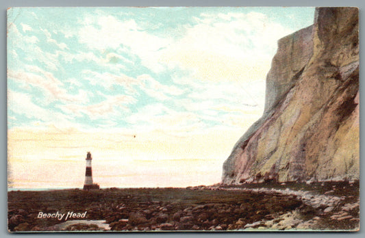 This is a Vintage Topographical Postcard showing Eastbourne Beachy Head Sussex