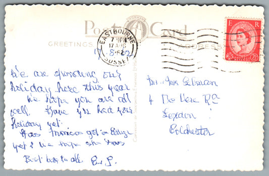 Eastbourne Beachy Head & Lighthouse Sussex Postcard #0629