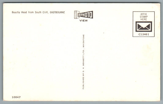 Eastbourne Beachy Head from South Cliff Sussex Postcard #0632