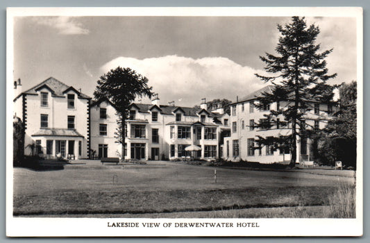This is a Vintage Topographical Postcard showing Derwentwater Hotel Keswick Cumbria