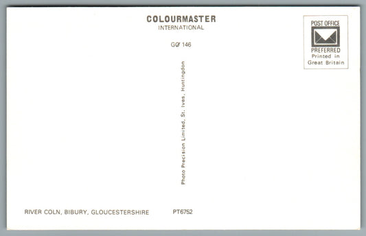 Bibury River Coln Gloucestershire Postcard #0701