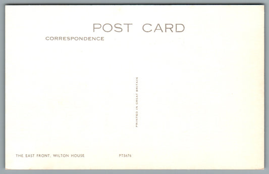 Wilton House The East Front Salisbury Wiltshire Postcard #0766