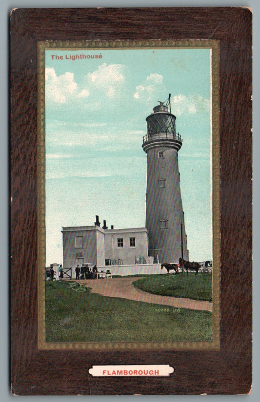 This is a Vintage Topographical Postcard showing Flamborough The Lighthouse Yorkshire
