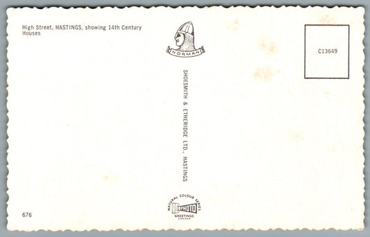 Hastings High Street Sussex Postcard #0932